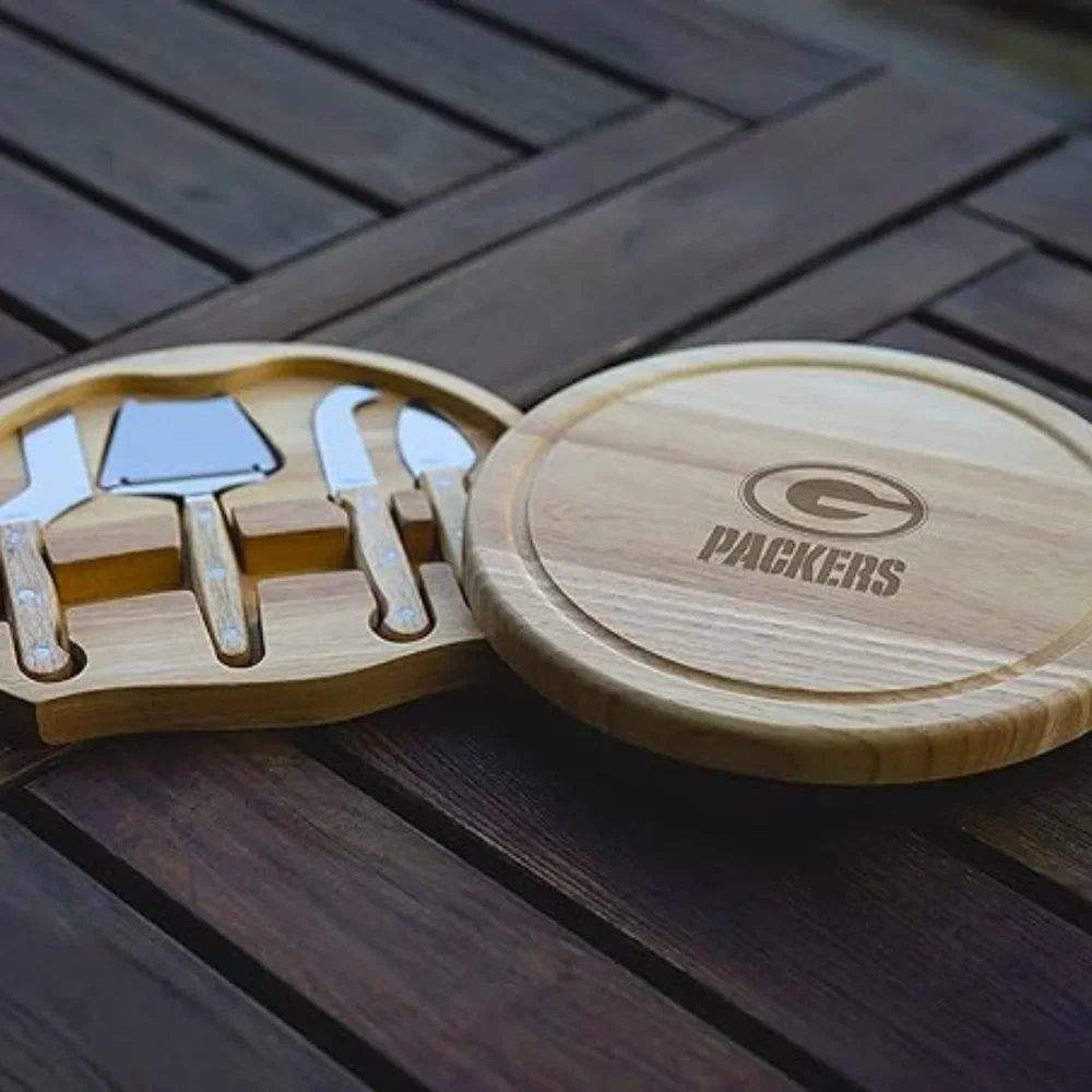 Legacy Green Bay Packers PICNIC TIME Cheese Board and Knife Set